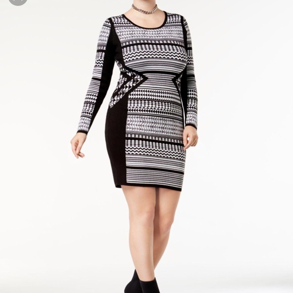 plus size bodycon sweater dress